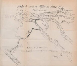Projet de canal de Mylbo au Basssac - Pl. 1. Trace du Canal