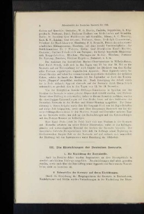 2. Nebenstellen der Seewarte und deren Einrichtungen.