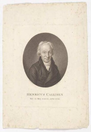 Bildnis des Henricus Callisen