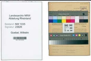Entnazifizierung Wilhelm Goebel , geb. 06.09.1900 (Wiegemeister)