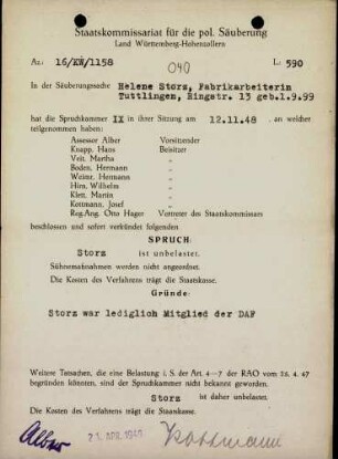 Storz, Helene
