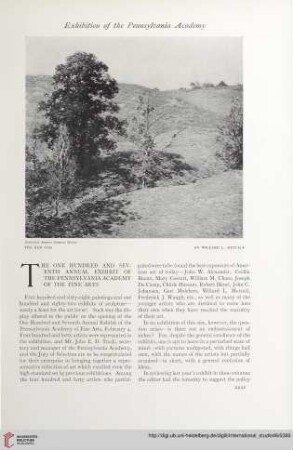 The one hundred and seventh annual exhibit of the Pennsylvania Academy of the Fine Arts