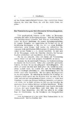 Zur Vereinfachung der Schrift unserer Schwachbegabten