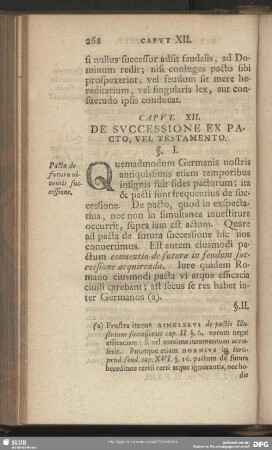 Caput. XII. De Successione Ex Pacto, Vel Testamento