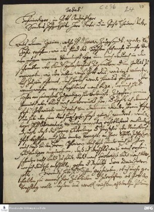 Brief von Justus Samuel Scharschmidt an August Hermann Francke.