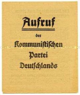 Wahlpropaganda der KPD zu den Landtagswahlen in der britischen Besatzungszone 1947