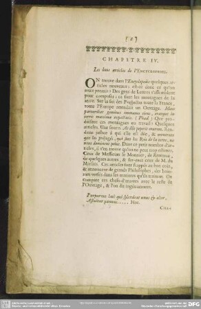 Chapitre IV. Les bons articles de l' Encyclopedie