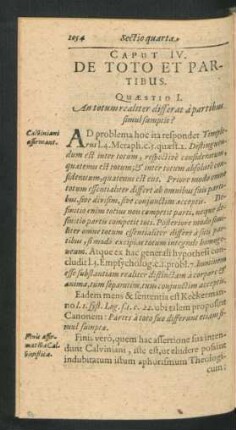 Caput IV. De Toto Et Partibus.