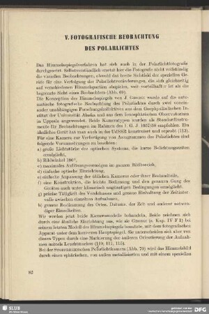 V. Fotografische Beobachtung des Polarlichtes