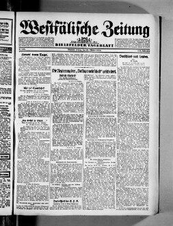 Westfälische Zeitung : Bielefelder Tageblatt