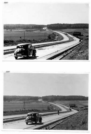 Trassierung bei Aichen 1937