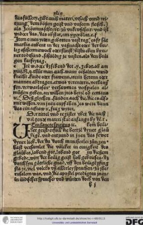 Veni sancte spiritus etc. Her geist erfüll die hertzen dyner glaůbigen und entzung in jnen das fewer dyner lieb...