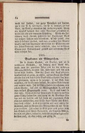 VIIII. Banknoten als Münzzeichen.
