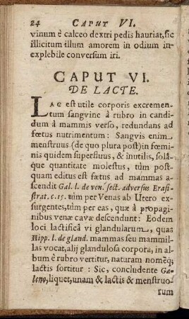 Caput VI. De Lacte.