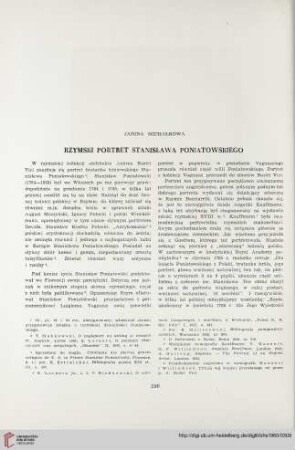 22: Rzymski portret Stanisława Poniatowskiego