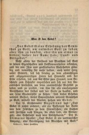 Hausschatz für katholische Familien : eine Auswahl von Gebeten, Betrachtungen, Unterweisungen, lehrreichen Erzählungen und Beispielen aus dem Leben der Heiligen ; zur Belebung christlichen Sinnes und Wandels, 1,2