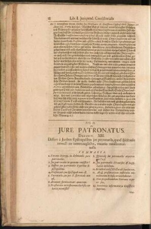 Tit. II. De Jure Patronatus