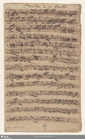 Violino. 2. et Hautb:[ois]