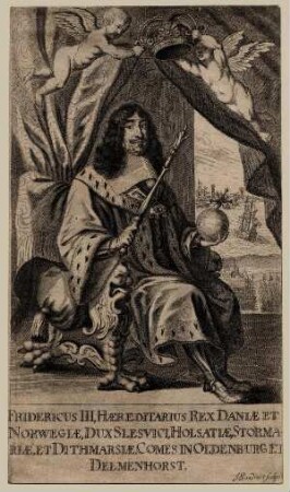 Bildnis von Friedrich III. (1609-1670), König von Dänemark