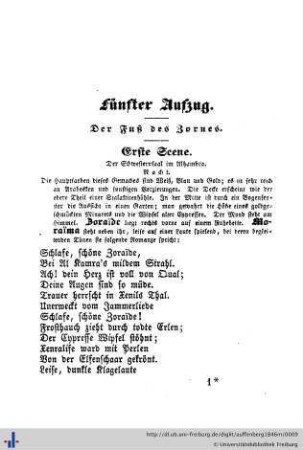 Fünfter Aufzug: Der Fuß des Zornes