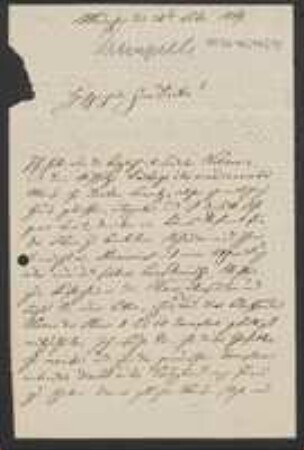 Brief von August von Krempelhuber an Unbekannt