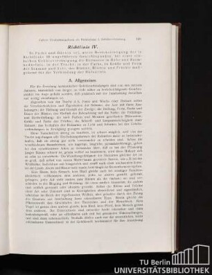 Richtlinie IV. [Äußere Erscheinungsformen als Richtschnur für die harmonische Verbindung der einzelnen Holzarten.]