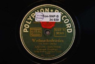 Weihnachtsfrieden : Lied in erzgebirgischer Mundart
