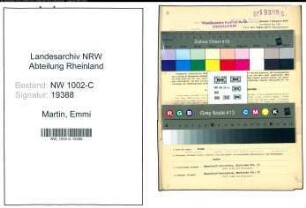 Entnazifizierung Emmi Martin, geb. 22.02.1906 (Einkäuferin)