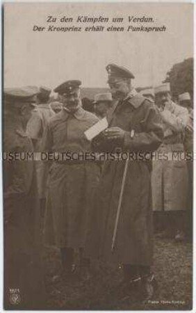 Kronprinz Wilhelm an der Front in Frankreich