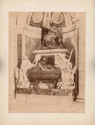 Petersdom, Rom Grabmal des Urban VIII. Barberini: Ansicht des Monuments in San Pietro in Vaticano