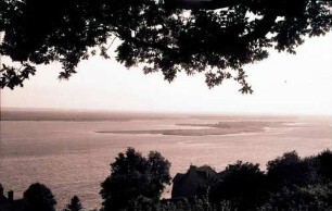 Hamburg, Blankenese: Blick vom Süllberg auf die Elbe