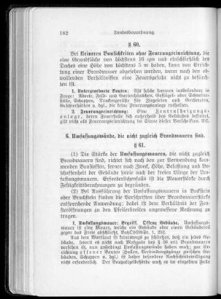 6. Umfassungswände, die nicht zugleich Brandmauern sind (§§ 61 - 65)