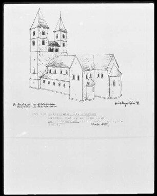 Rekonstruktion des Baus von um 110-1140