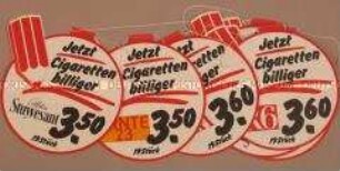 Werbegirlande (originalverpackt) für "R6, Peter Stuyvesant, Atika, Ernte 23"-Zigaretten