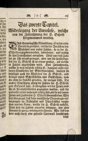 43-53, Diese chronologische Abhandlung...