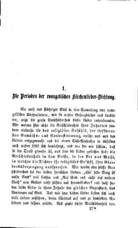 Die Perioden der evangelischen Kirchenlieder-Dichtung