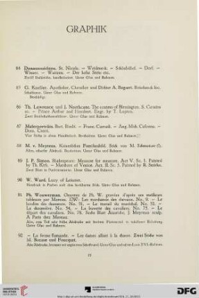 Graphik (Nr. 84-94)