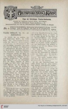 37: Deutsche Bildwerke des 10.-18. Jahrhunderts