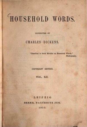 Household words, 12