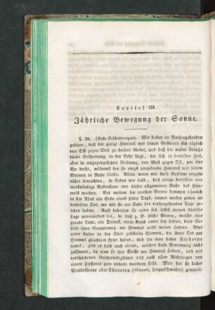 Kapitel III. Jährliche Bewegung der Sonne