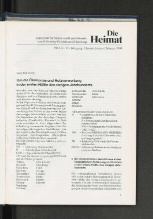 Nr. 1/2, 105. Jahrgang, Husum, Januar/ Februar 1998