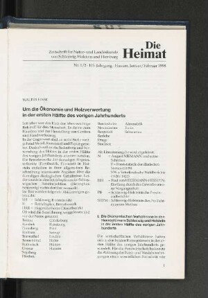 Nr. 1/2, 105. Jahrgang, Husum, Januar/ Februar 1998