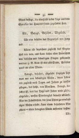 Alt, Betagt, Bejahrt, Abgelebt. - Genug, Hinreichend.