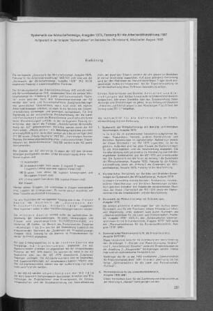 Systematik der Wirtschaftszweige, Ausgabe 1979, Fassung für die Arbeitsstättenzählung 1987