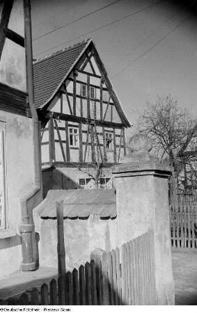 Ansicht eines Fachwerkhauses (Windischleuba ?)