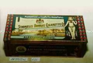 Blechdose für 100 Stück "STAMELIS DOURAS CIGARETTE CY ALEXANDRIE, EGYPTE"