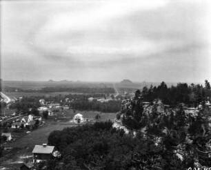 Stadtbild : Blick auf die kleine Stadt Camp Douglas (Wisconsin).