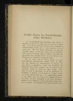 Deutsche Gegner der Deutsch-Ostafrikanischen Gesellschaft.