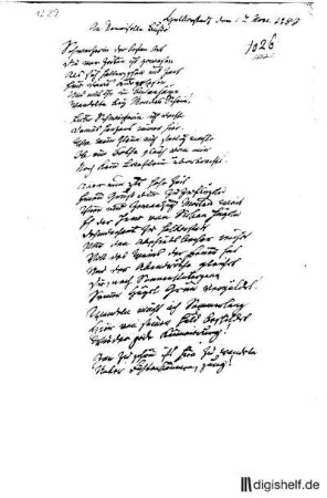 1289: Brief von Anna Louisa Karsch an Demoiselle Busse