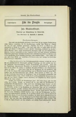 Jesu Glaubenskämpfe : Material zur Behandlung im Unterricht